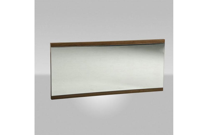 Rondo Modern Walnut Mirror