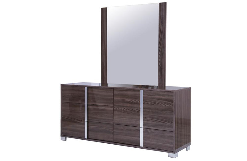 Viola Modern Grey Bedroom Set