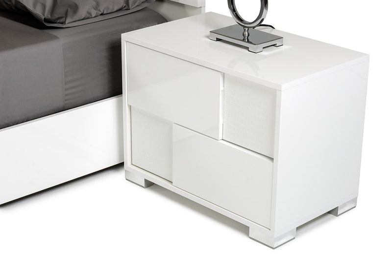 Modrest Ancona Italian Modern White Bedroom Set