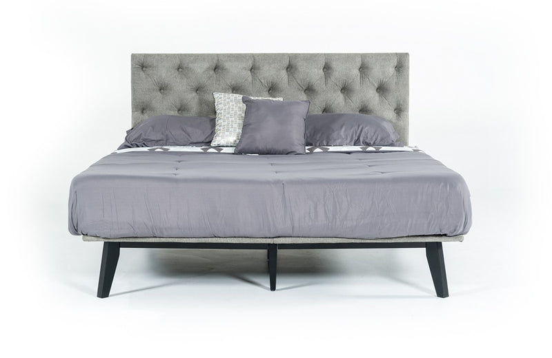 Modrest Gibson Modern Grey Fabric Bed