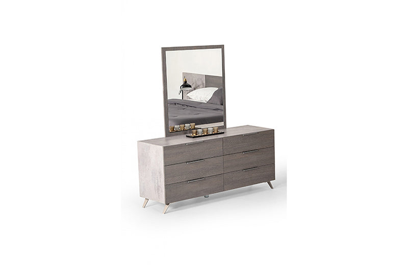 Nova Domus Bronx Italian Modern Grey Mirror