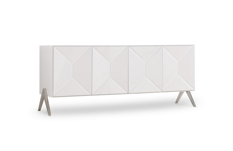 Modrest Candid Modern White Buffet