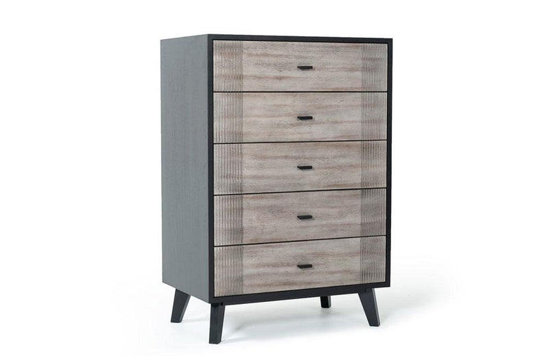 Panther Contemporary Gray & Black Chest