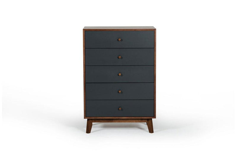 Dali Modern Gray & Walnut Chest