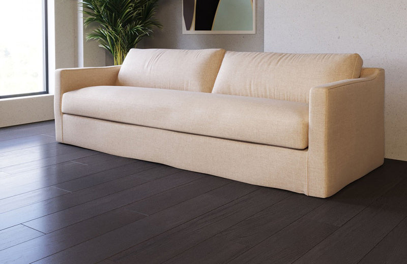 Divani Casa Admiral Modern Classic Sand Fabric Sofa