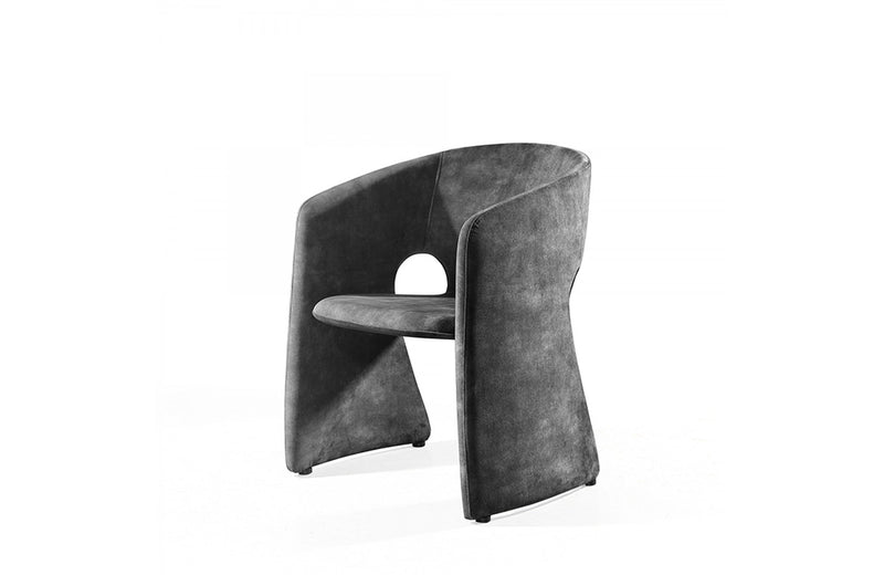 Modrest Modern Malvern Dark Grey Fabric Dining Chair