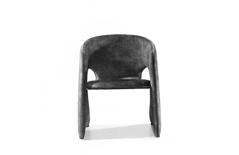 Modrest Modern Malvern Dark Grey Fabric Dining Chair