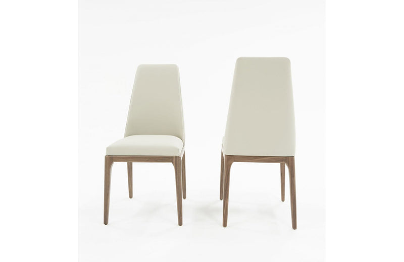 Modrest Encino Modern Grey & Walnut Dining Chair (Set of 2)