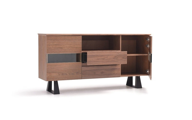 Modrest Corey Modern Walnut Buffet