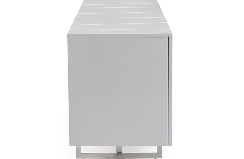 Modrest Chrysler Modern White High Gloss Buffet