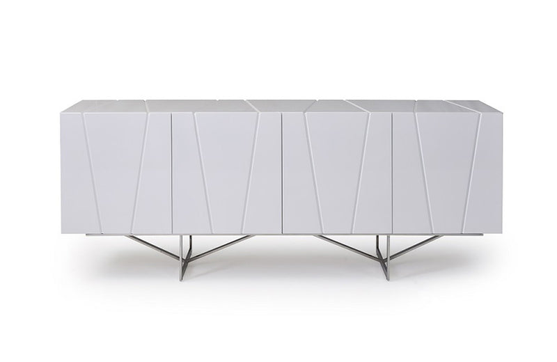 Modrest Chrysler Modern White High Gloss Buffet