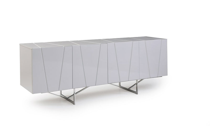 Modrest Chrysler Modern White High Gloss Buffet