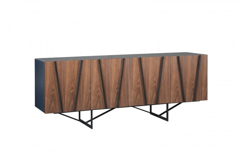 Modrest Strand Modern Walnut & Grey Buffet