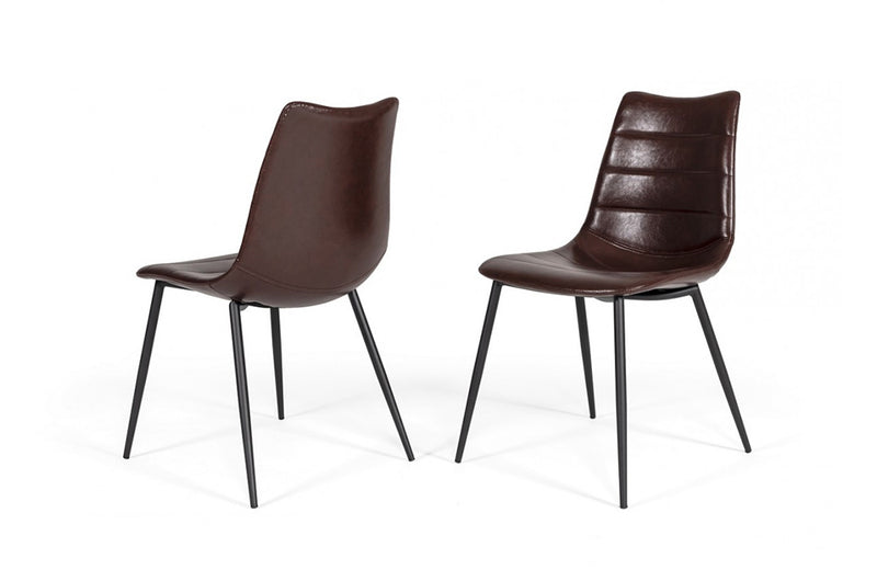 Gilliam Modern Brown Dining Chair (Set of 2)