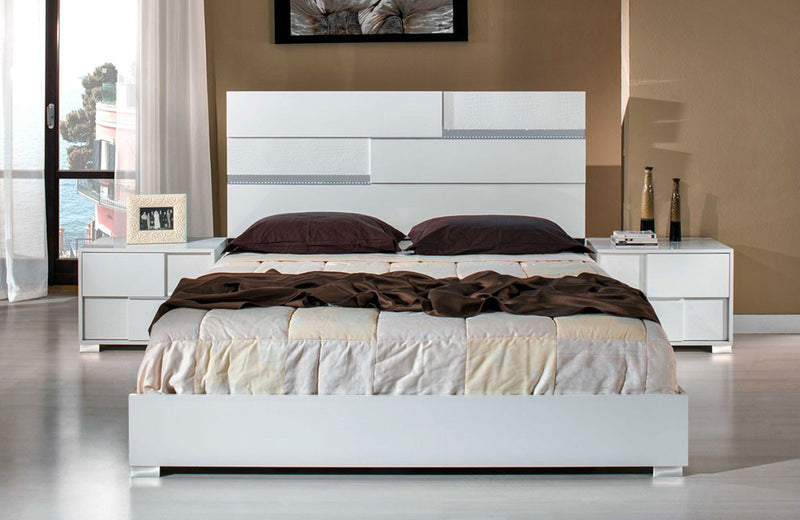 Modrest Ancona Italian Modern White Bedroom Set