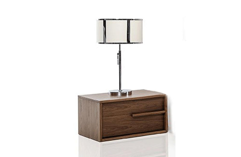 Beth Modern Walnut Nightstand Brown