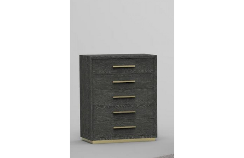 Modrest Manhattan Contemporary Grey and Gold Chest