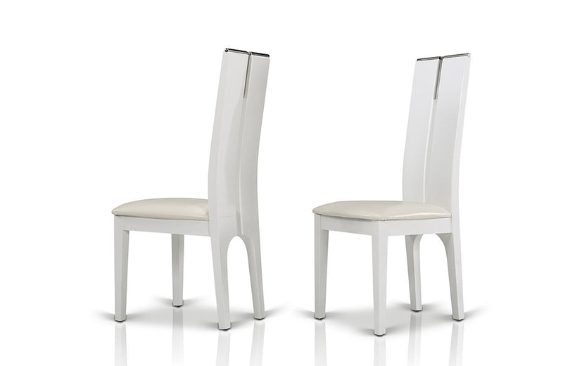 Modrest Maxi White Gloss Chair (Set of 2)