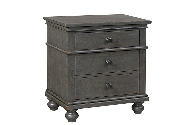 Oxford 2 Drawer Nightstand Peppercorn