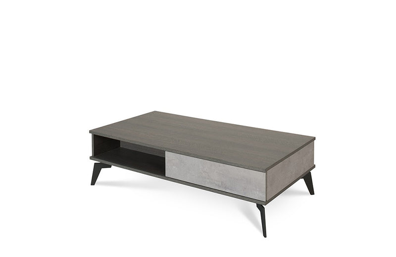 Nova Domus Palermo Italian Modern Faux Concrete & Grey Coffee Table