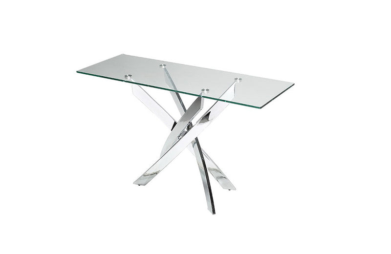 Modrest Pyrite Modern Glass Console Table