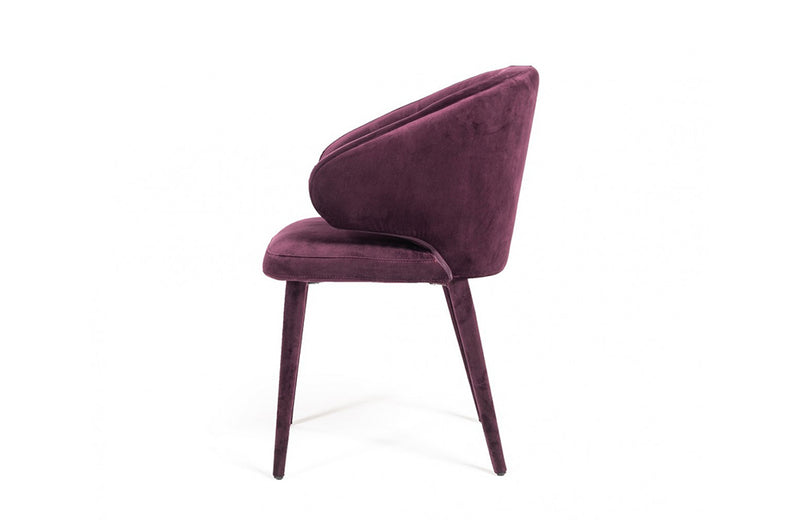 Modrest Salem Modern Purple Fabric Dining Chair