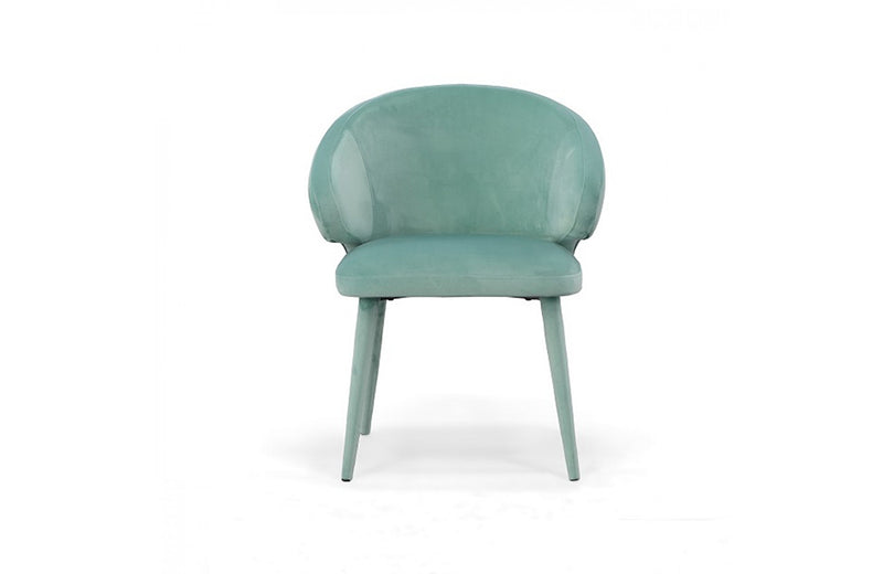 Modrest Salem Modern Aqua Fabric Dining Chair