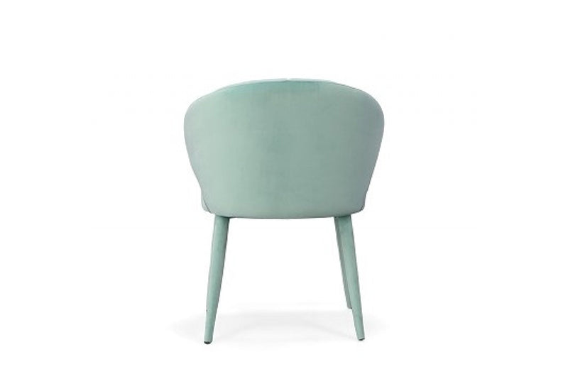 Modrest Salem Modern Aqua Fabric Dining Chair