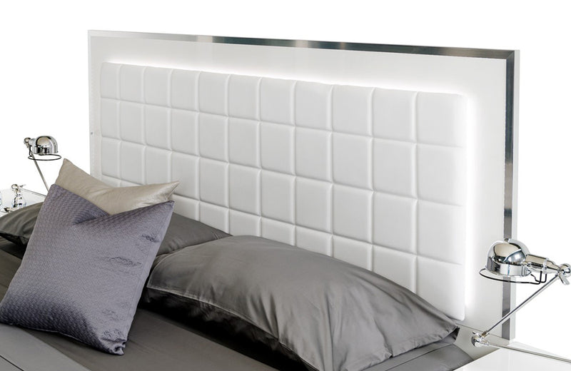 Modrest San Marino Modern White Bed