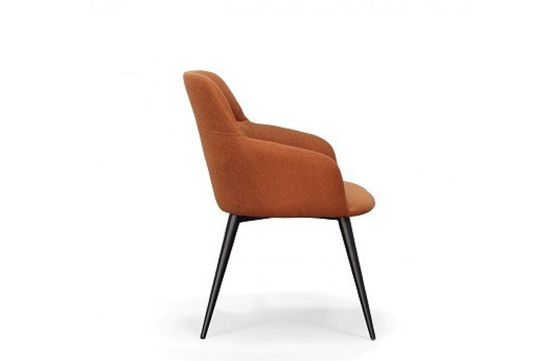 Modrest Scranton Modern Orange & Black Dining Chair