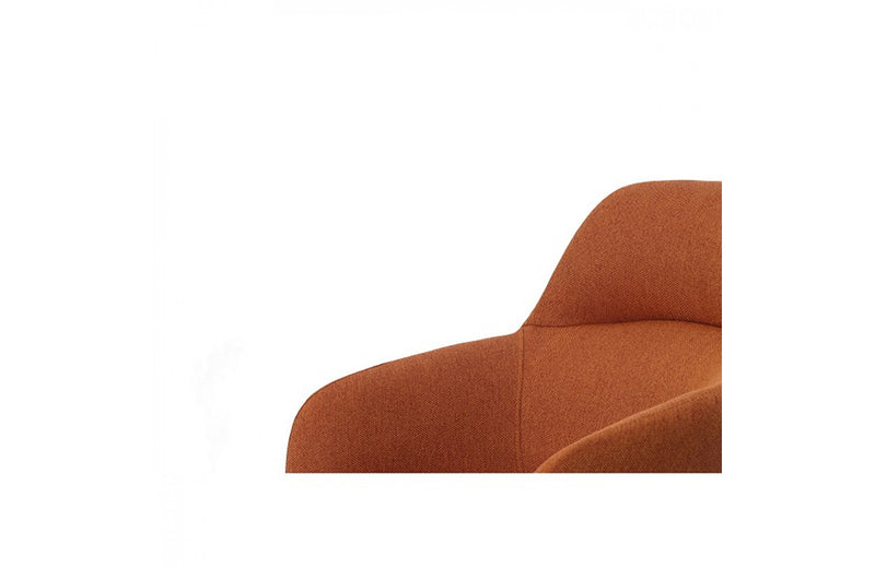 Modrest Scranton Modern Orange & Black Dining Chair