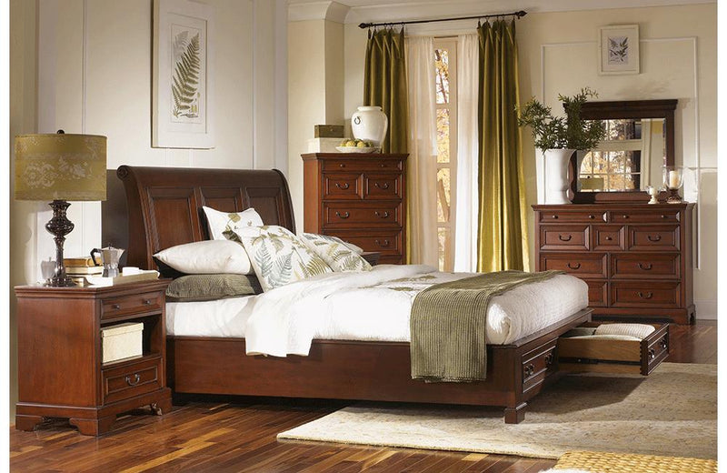 Richmond Sleigh Bed with Storage Footboard