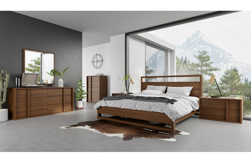 Nova Domus Berlin Modern Walnut Bed