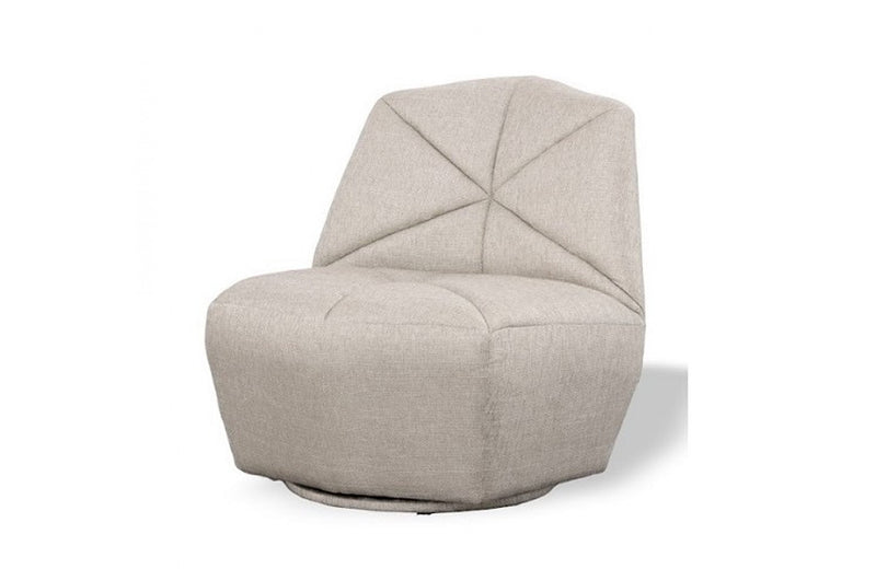 Divani Casa Tomlin Contemporary Grey Woven Fabric Accent Chair