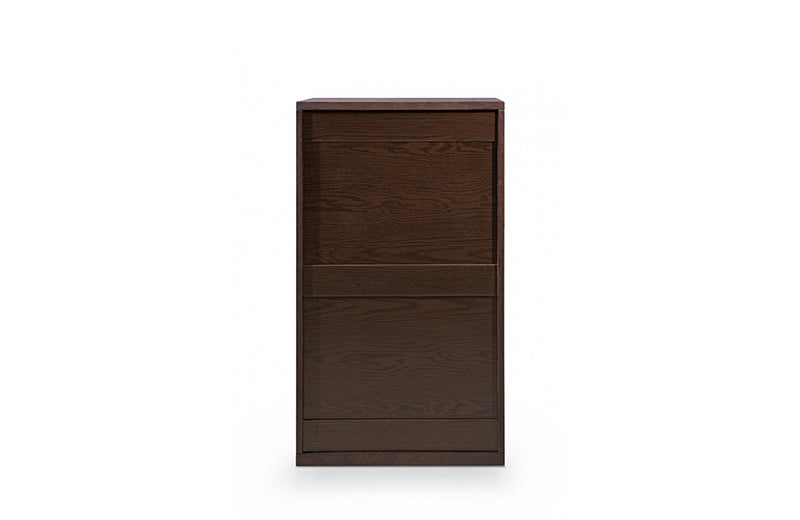 Modrest Torino Modern Brown Oak & Grey Chest