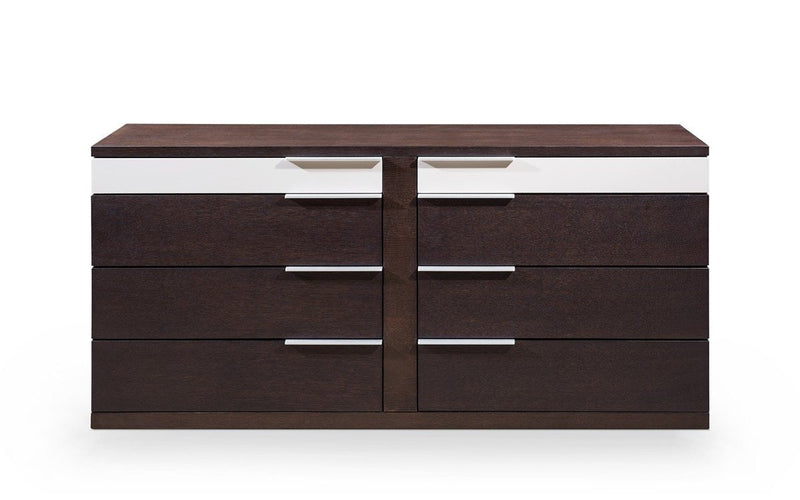 Modrest Torino Modern Brown Oak & Grey Dresser