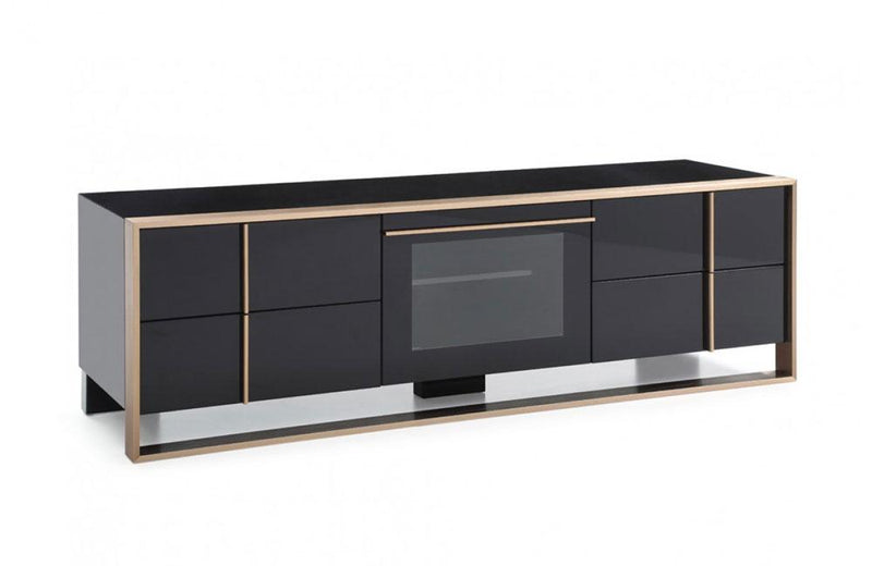 Cartier Modern Black & Rosegold TV Stand