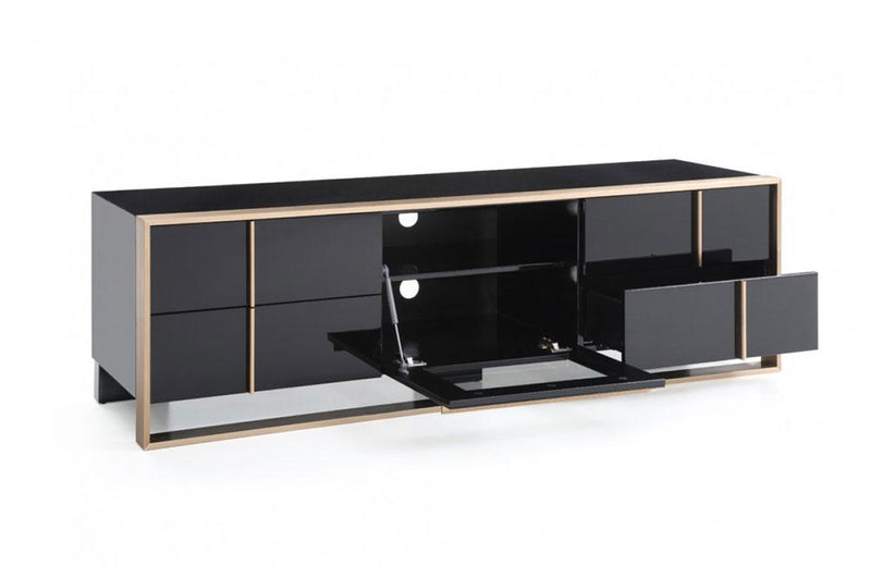 Cartier Modern Black & Rosegold TV Stand