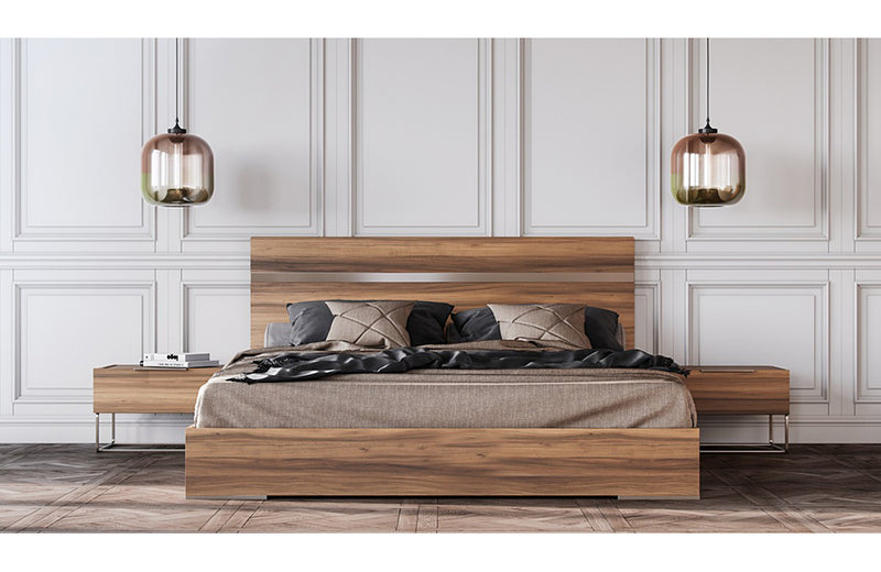 Nova Domus Lorenzo Italian Modern Light Oak Bed